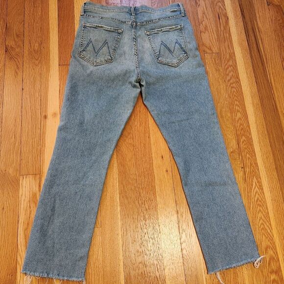 Mother Pixie Dazzler High Rise Straight Leg Ankle Jeans, "Shoot to Thrill" Sz 31 - Picture 4 of 14